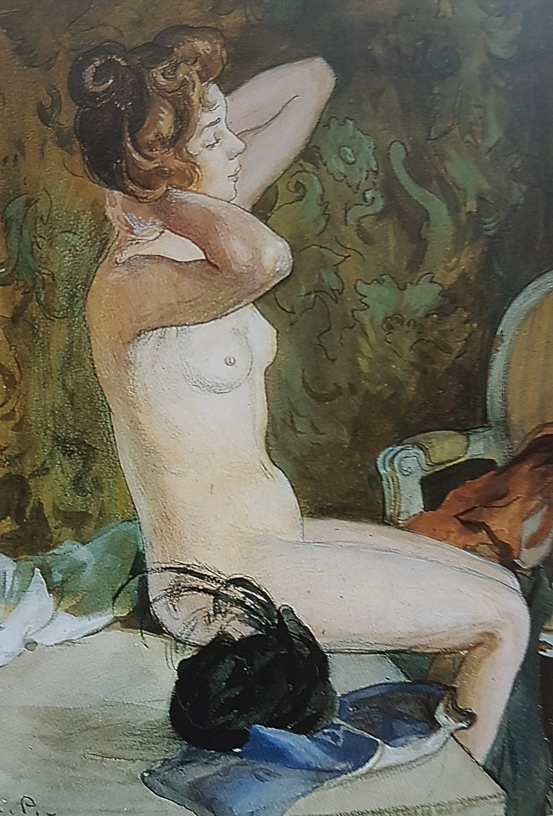 Interno con modella